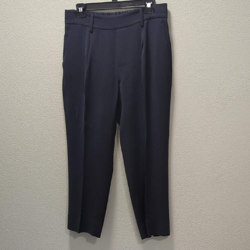 Vince Women Elegant Navy Dress Pants